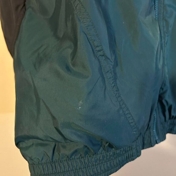 Retro Green Black Nike Windbreaker Jacket Workout Gear - Picture 4 of 8